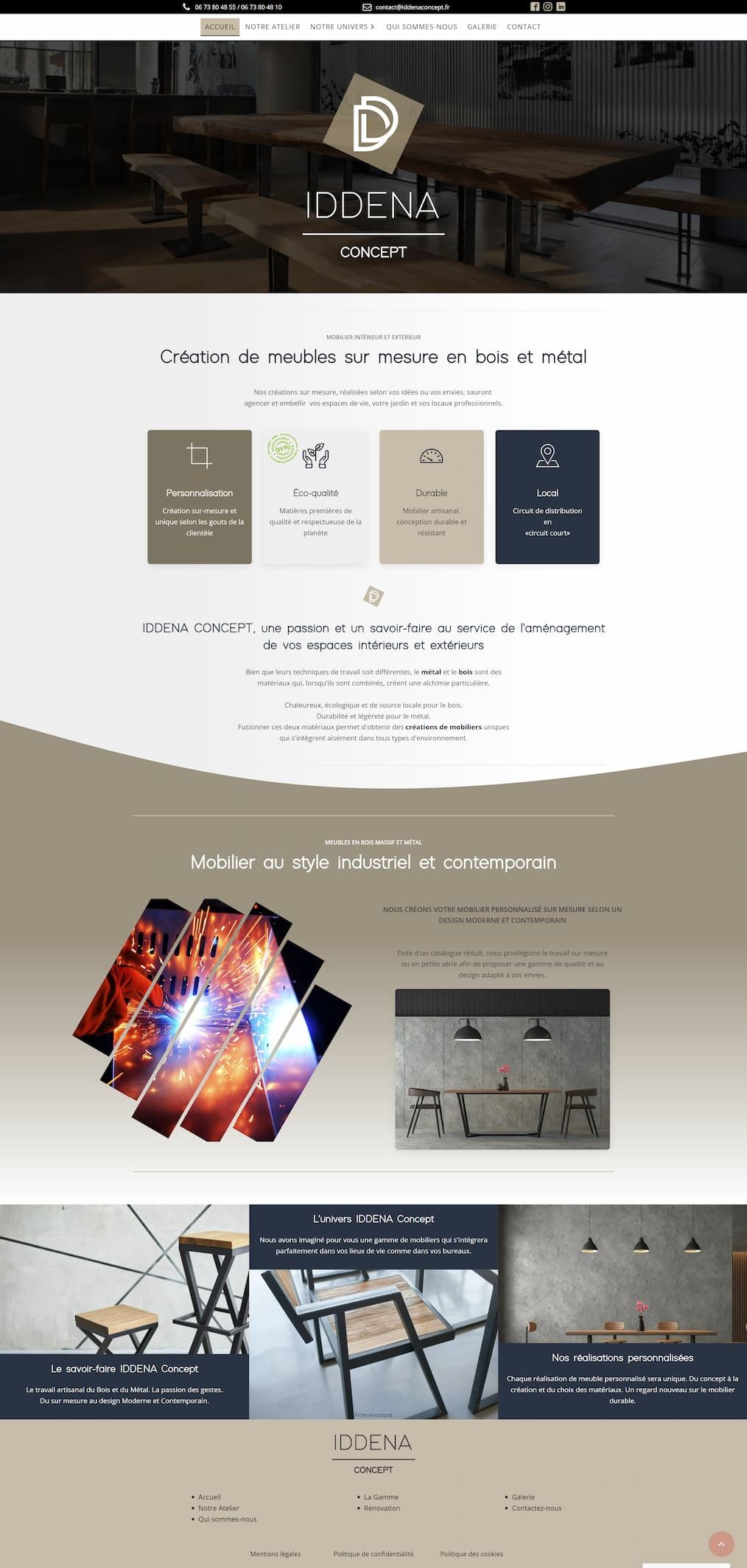 site web seo iddena concept